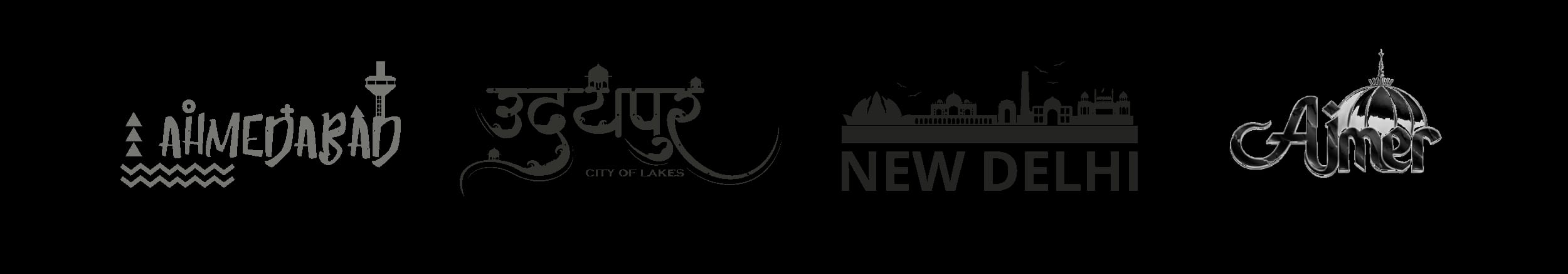Ahmedabad, Udaipur, New Delhi and Agra